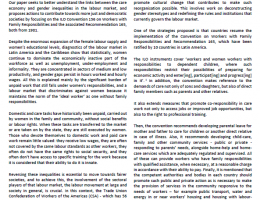 Challenging gender inequalities in the labour market by valuing care work