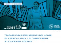 Trabajadoras remuneradas del hogar en América Latina y el Caribe frente a la crisis del COVID-19